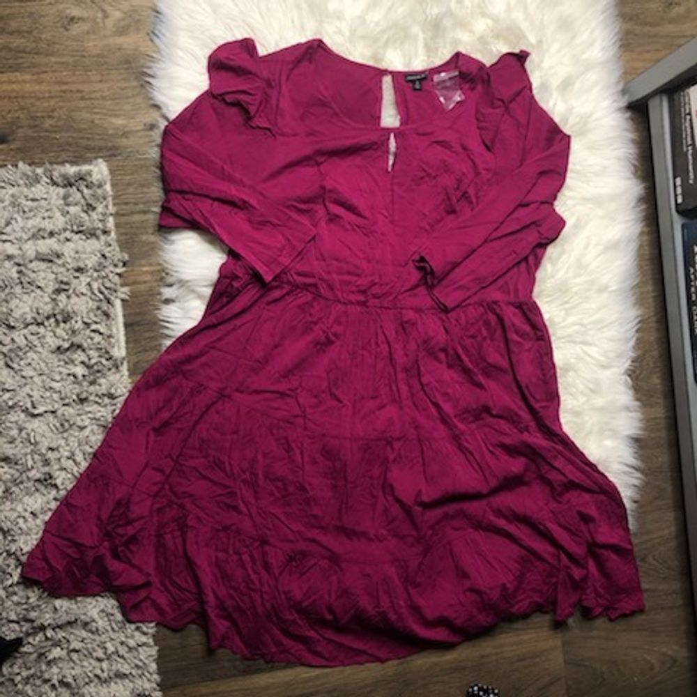 nwt torrid pink ruffle dress size 3x